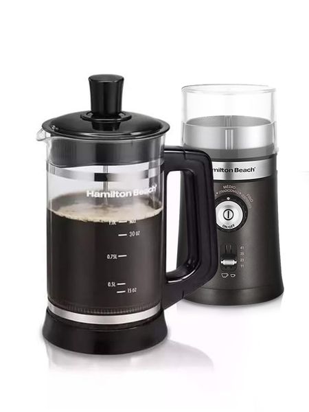 Moedor de cafe prensa francesa hamilton beach